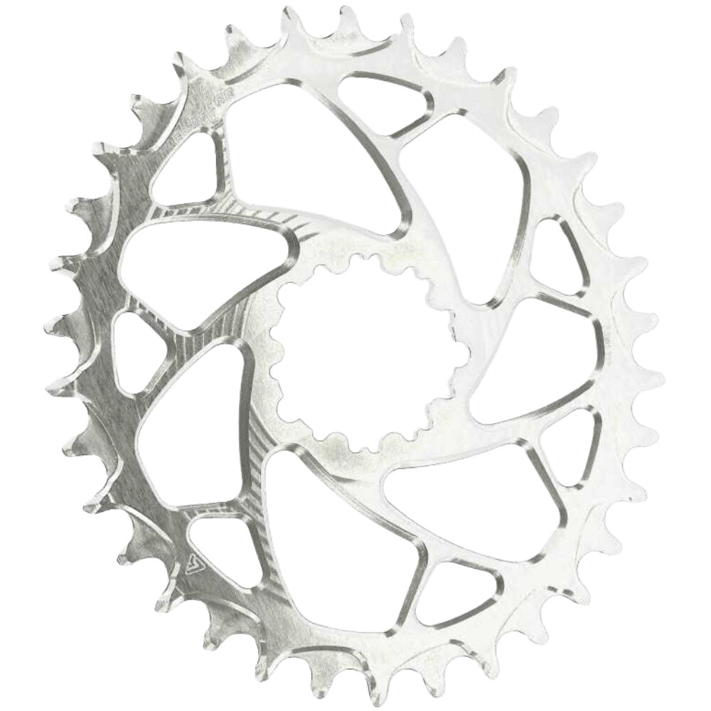 ALUGEAR Oval Boost Chainring for SRAM. Silver
