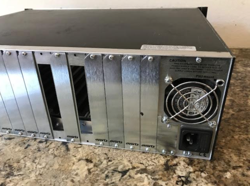 Evertz 7700FR-C 7700 MultiFrame Chassis with (1) AC Power Supply