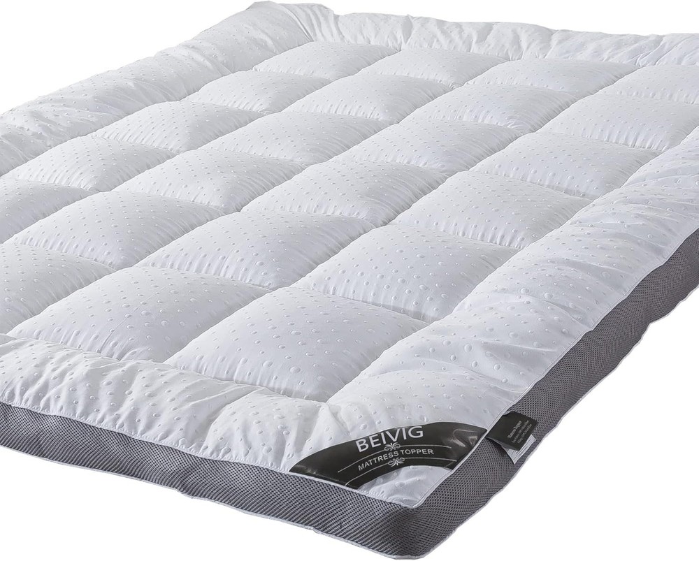 Mattress Topper King Mattress Pad Protector Quality Plush Luxury Down