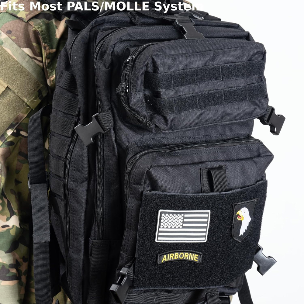 Molle Patch Panel, Tactical Molle Hook and Loop Panel for Molle Accessories, 10"
