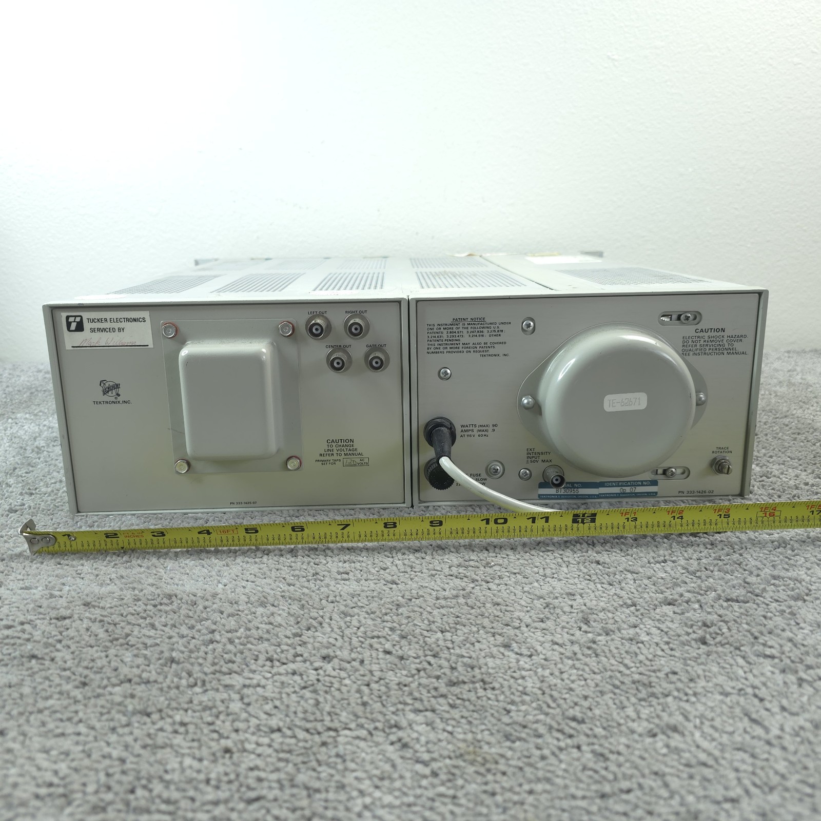 Tektronix 5111 Dual Beam Analog Storage Oscilloscope Biomedical 5A22N Diff AMPL