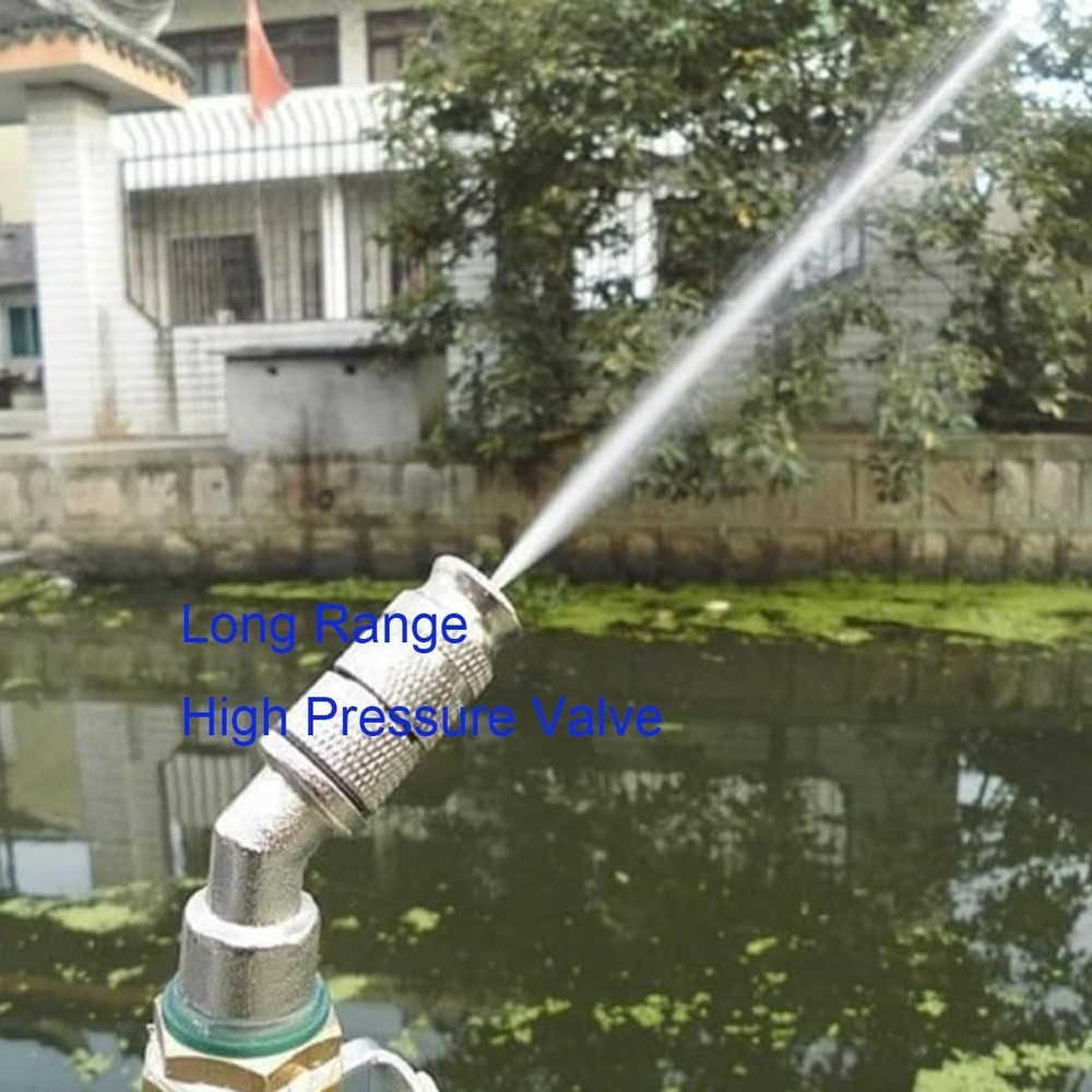 Adjustable Sprayer Nozzle Tips 2 Sets High Pressure Misting Spray Silver