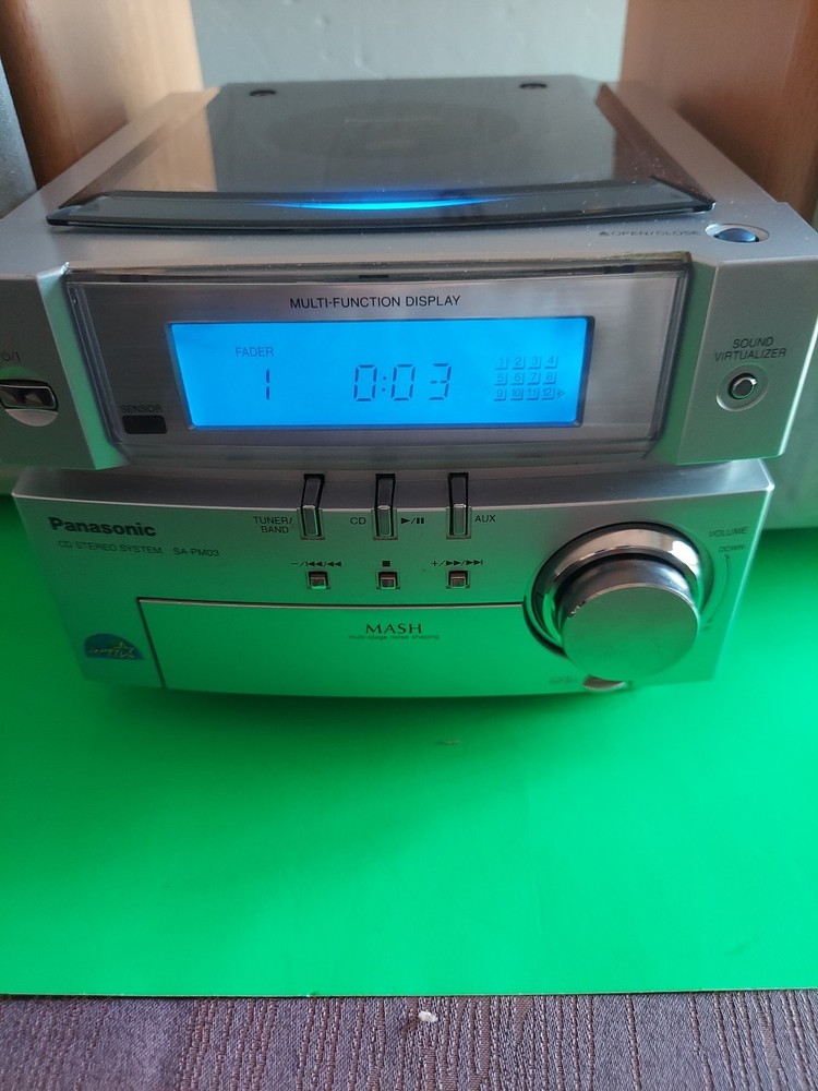 PANASONIC SA-PM03 Stereo System With Sound Virtualizer & Multi-Function Display