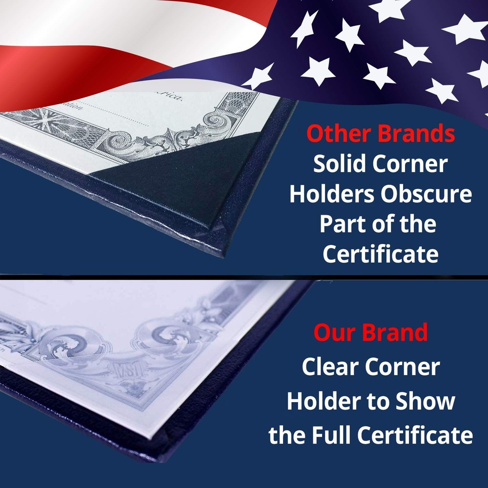 • US Citizenship Certificate Holder • Naturalization Document & Gift • Navy Blue