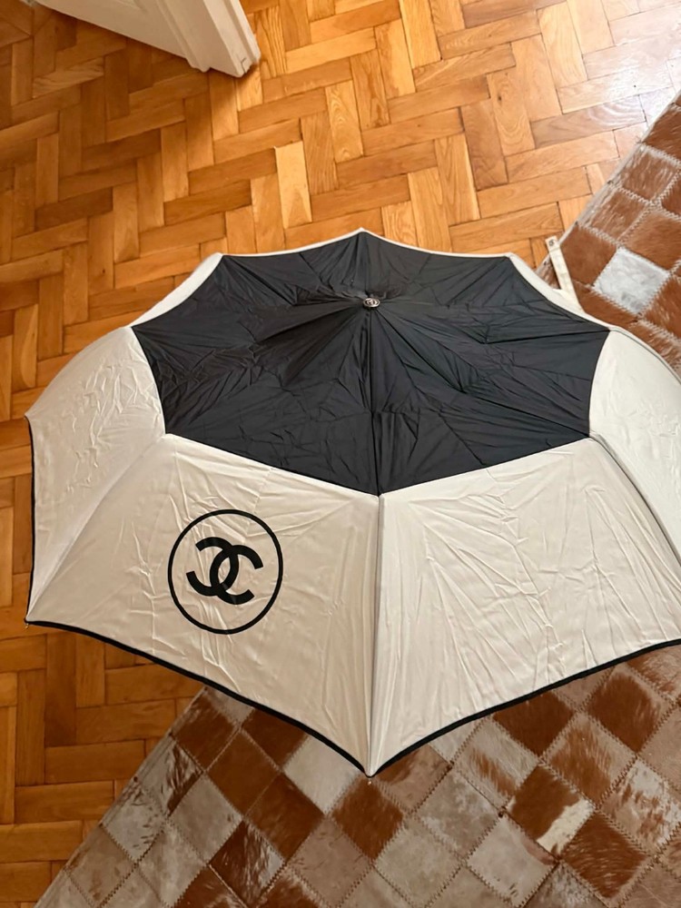 Rare vintage authentic Chanel umbrella – chic statement piece
