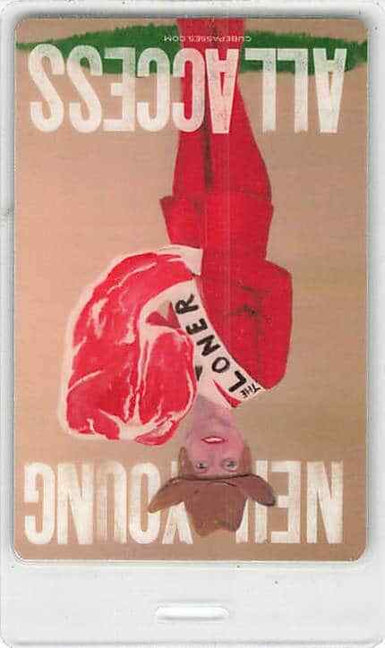 Neil Young Backstage Pass Tan All Access Laminate Variant