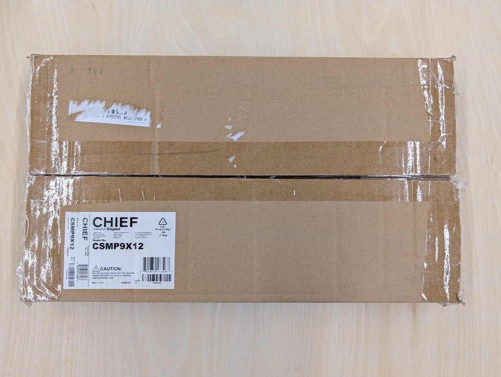 Chief CSMP9X12 Proximity Component Storage Panel Mounting Black New