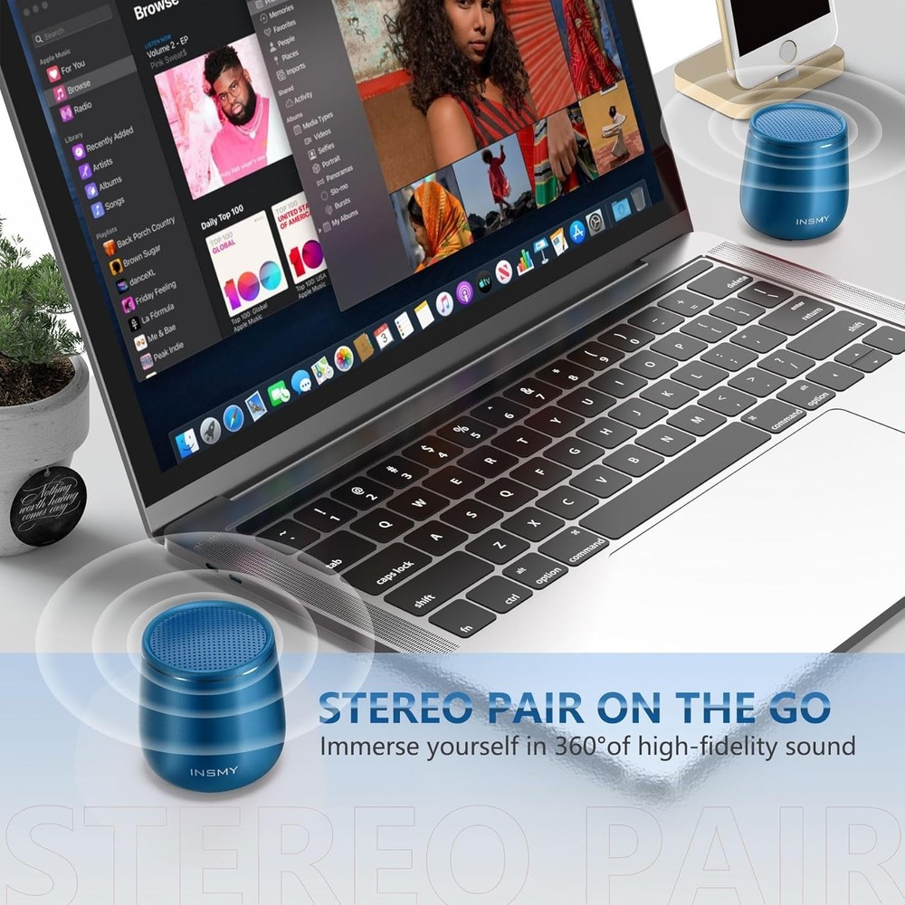 Waterproof Mini Bluetooth Speaker - Compact & Powerful for Outdoor Adventures