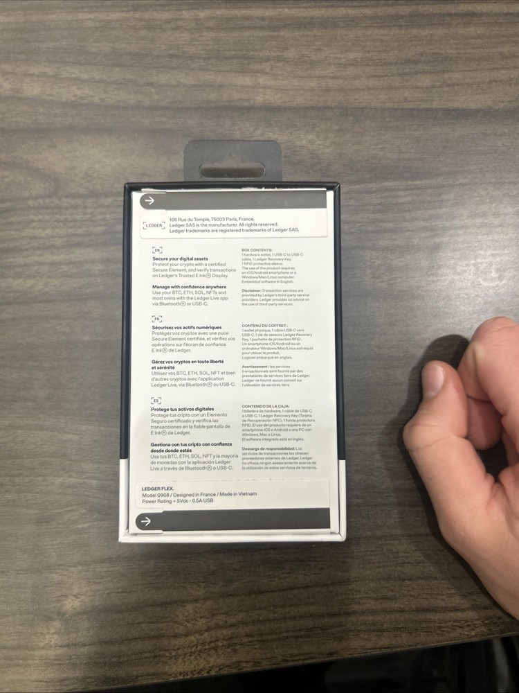 **NEW SEALED** Ledger flex in Box