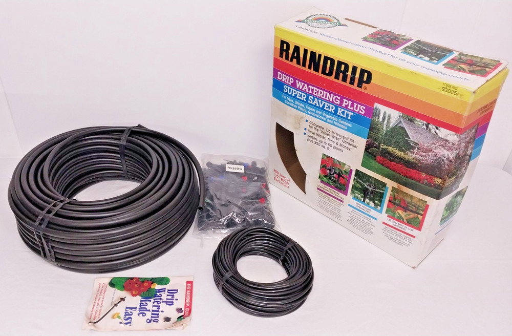 Raindrip Drip Watering Plus Super Saver Kit #93085/R538D 200ft Irrigation System