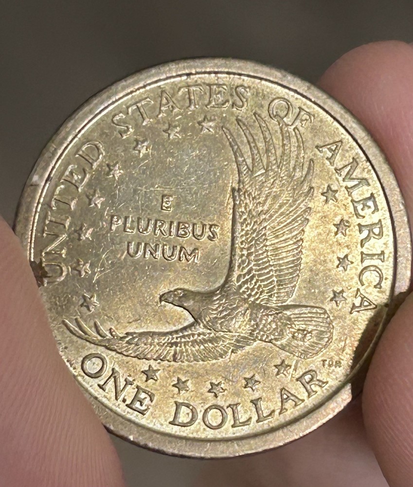 2000 P One Dollar wounded eagle Sacagawea Coin