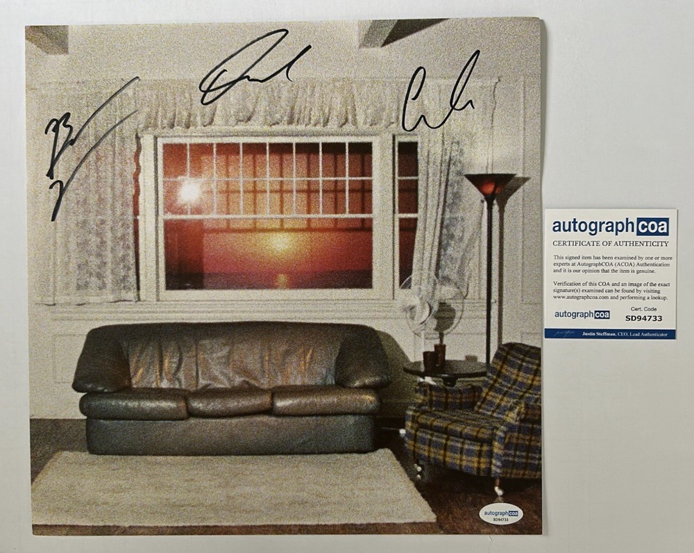 WALLOWS SIGNED MODEL SUNSET 12x12 INSERT DYLAN MINNETTE - ACOA COA *NO VINYL*