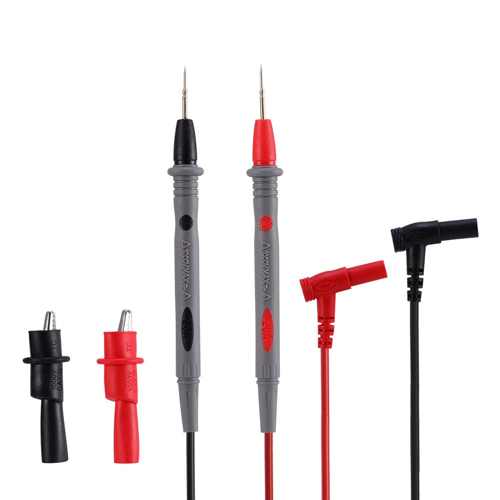 2Sets Multimeter Test Leads for Fluke Meter Electrical Alligator Clip Probes 20A