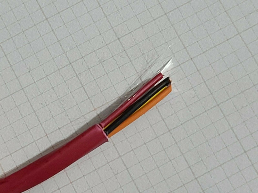 Carol E3506S 18/6C Solid Plenum Fire Alarm Security Cable Wire FPLP Red /50ft