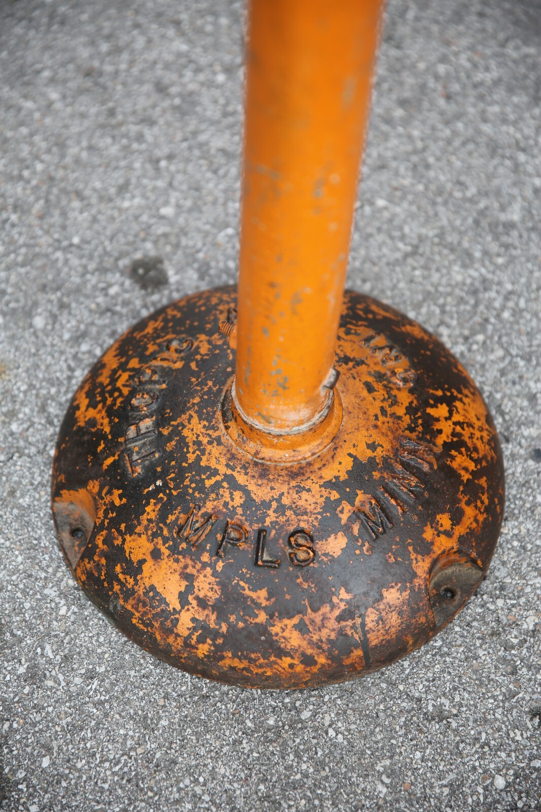 Vintage Air Meter Stand industrial cast iron base service station antique rack