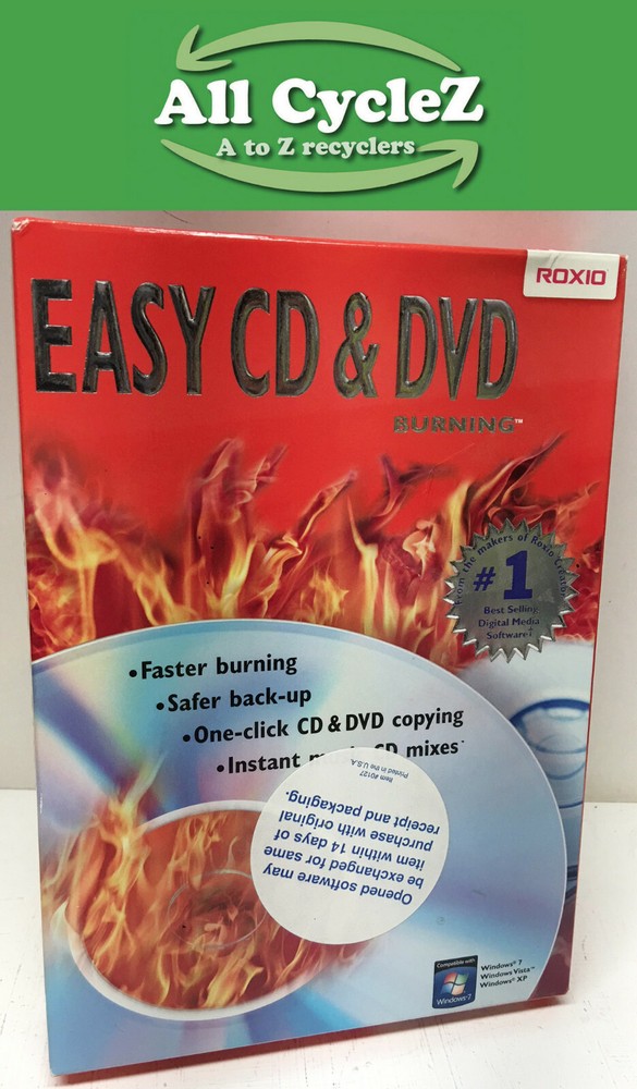 Roxio Easy CD&DVD Burning Software New Condition!