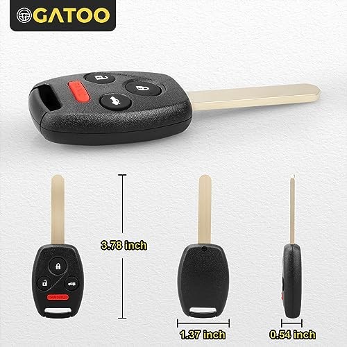 Key Fob Replacement Keyless Entry Remote Control Start fit for Civic 2006 2007