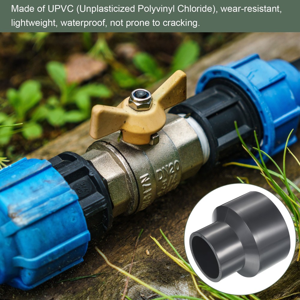 UPVC Reducer Fitting Great for Kitchen, Sink (Gray, 3" x 2")