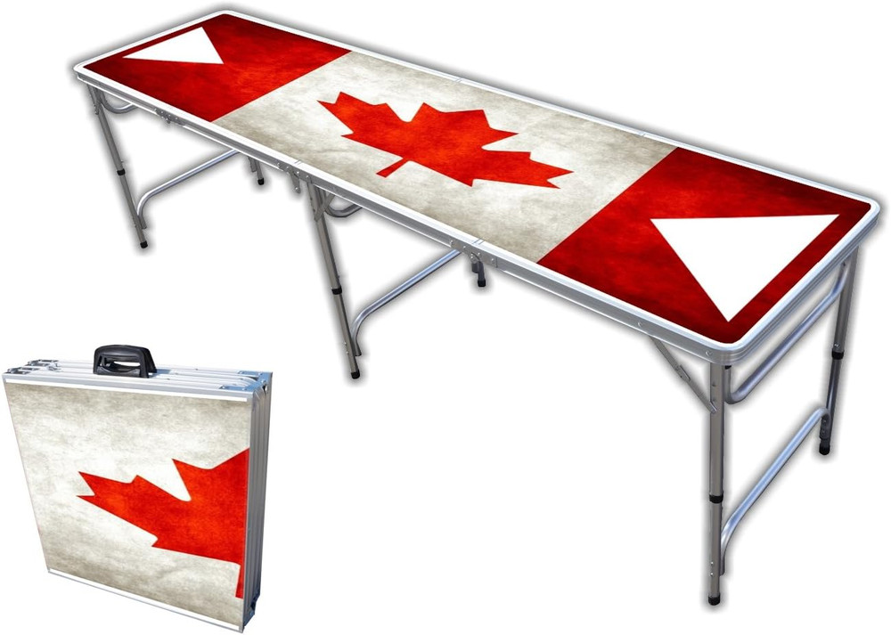 8-Foot Beer Pong Table - Oh Canada Graphic