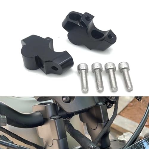 Motorcycle Handlebar Risers Mount Clamp CNC Handle Bar Riser Extender Height