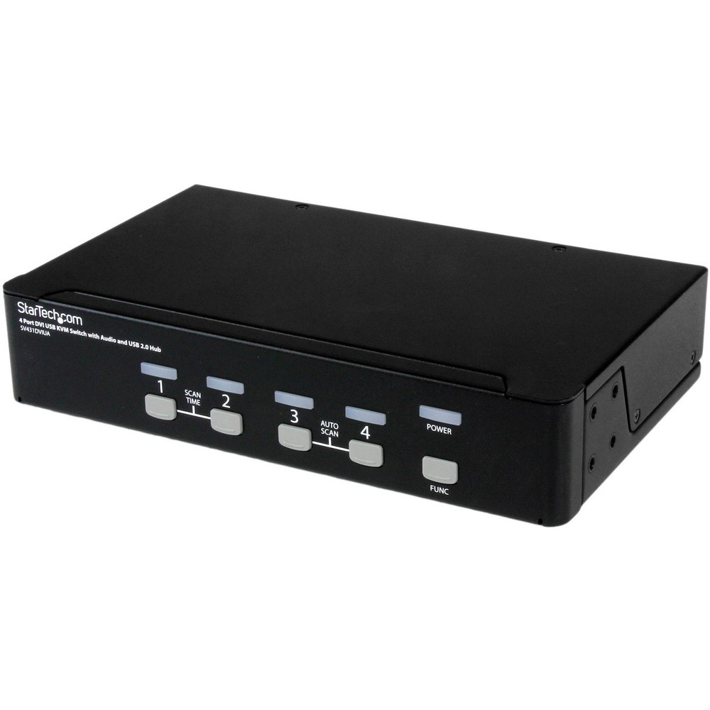 StarTech SV431DVIUA 4 Port DVI USB KVM Switch w/ Audio