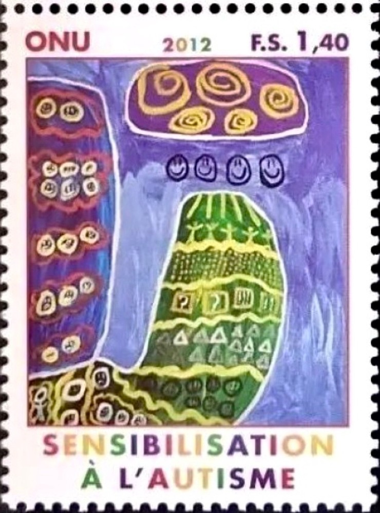 [OOS] UN Geneva #Mi789 MNH 2012 Autism Awareness [547]