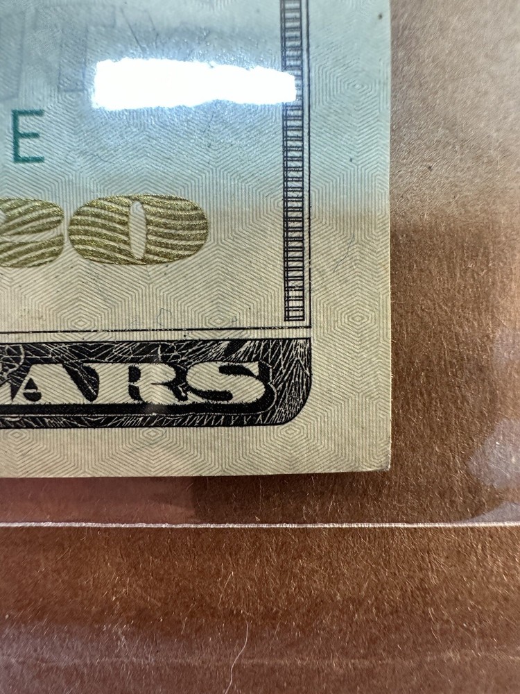 $20 BILL INK ERROR ON NUMBER “3” RARE