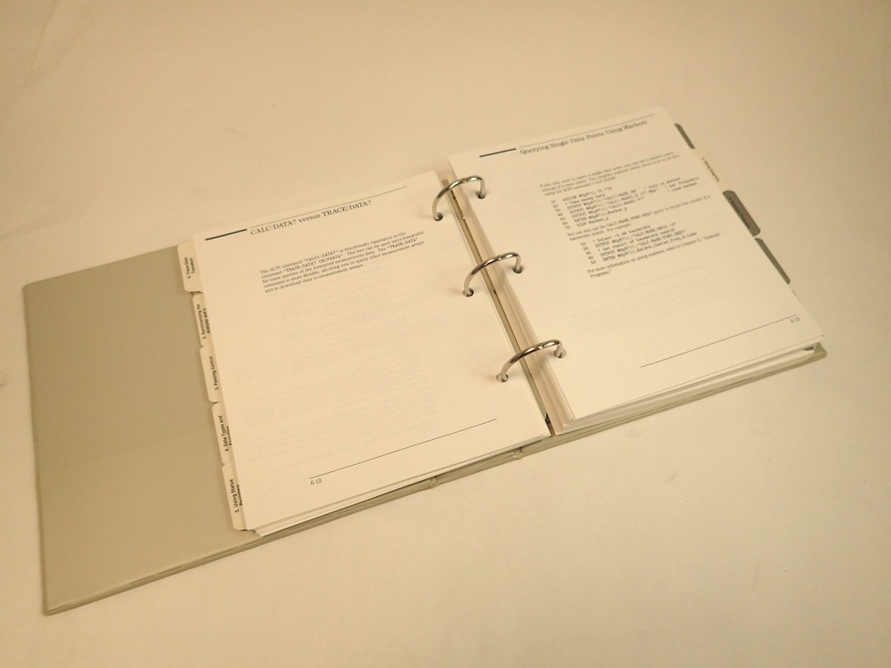 HP 08712-90057 RF NETWORK ANALYZERS PROGRAMMERS GUIDE-VERY NICE!!