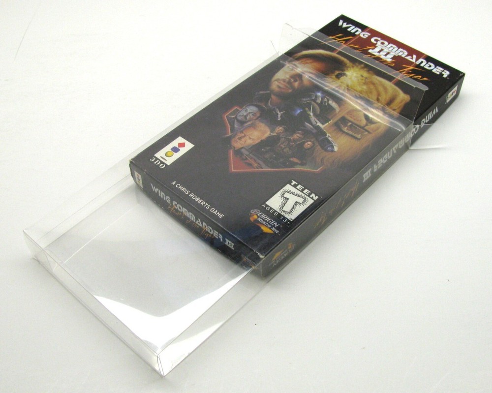 5x PANASONIC 3DO CIB CARDBOARD GAME BOX (SIZE B) -CLEAR PROTECTIVE BOX PROTECTOR