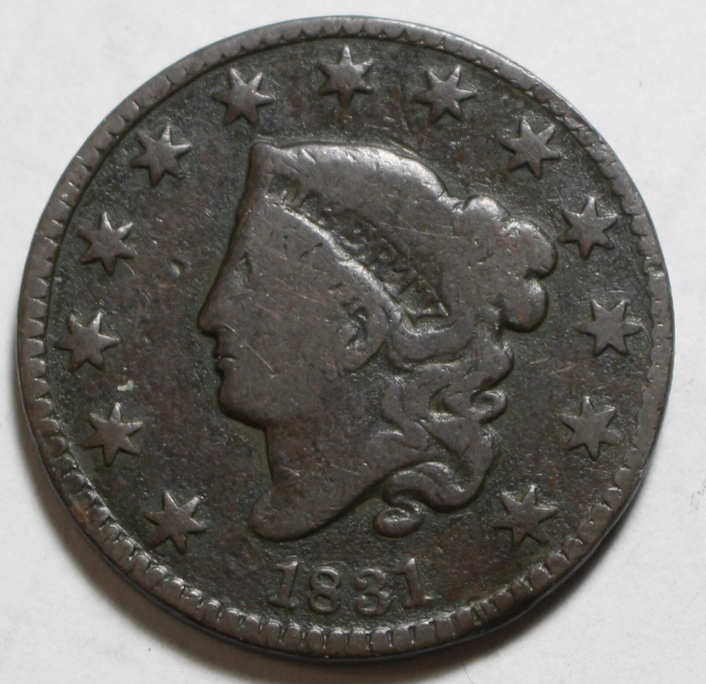 1831 Large Cent M594