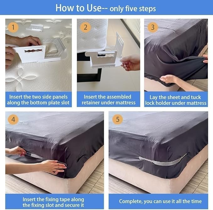 Lock Sheet Holders 4 Pack Bed Sheet Holder - New