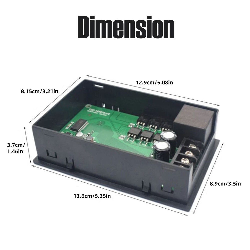 12V-48V PWM Motor Controller 40A w/ Timer Forward Reverse LCD Slow Start Stop