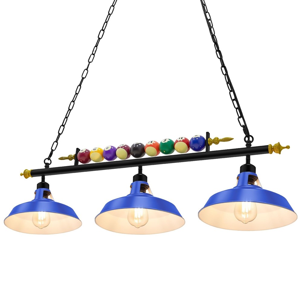 Adjustable Pool Table Lights for 7'-8' Billiard Light Hanging Pool Table Fixt...