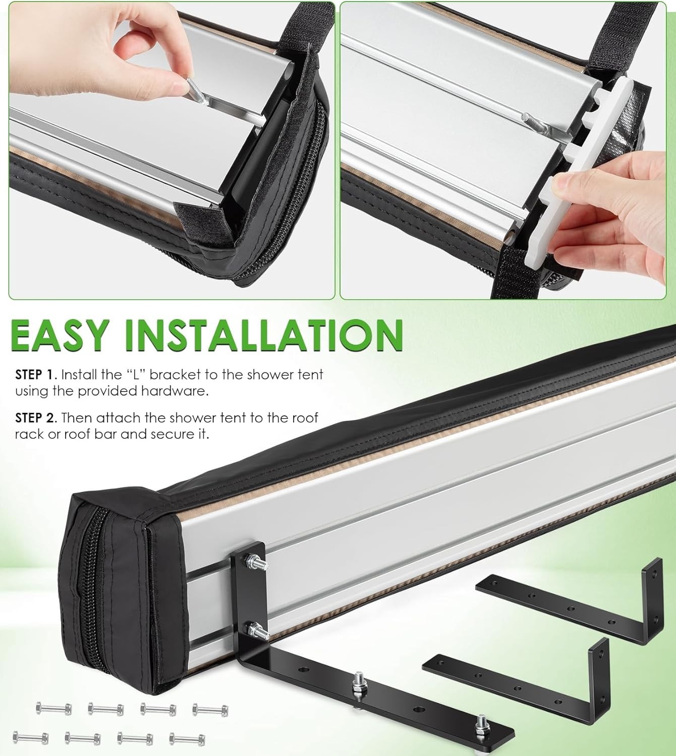 Awning Shower Tent Car Side Shower Room Privacy Shelter Restroom for Overland