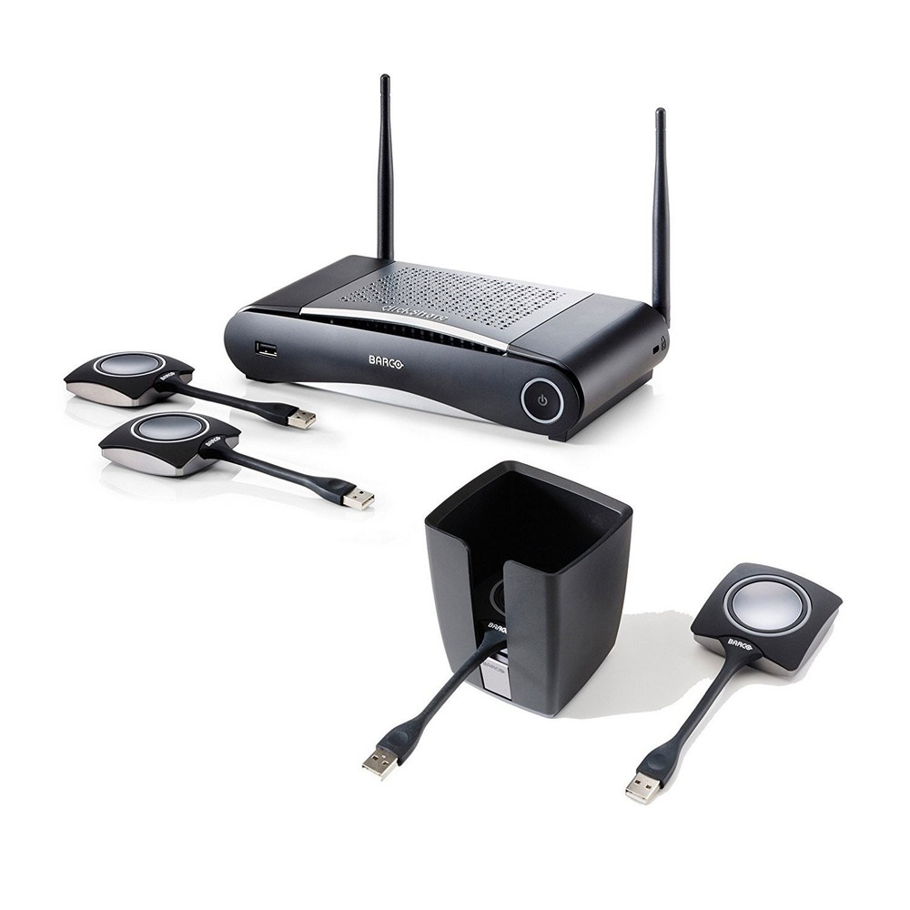 Barco CSE-200 Bundle | Wireless Presentation System ClickShare Tray 2 Buttons