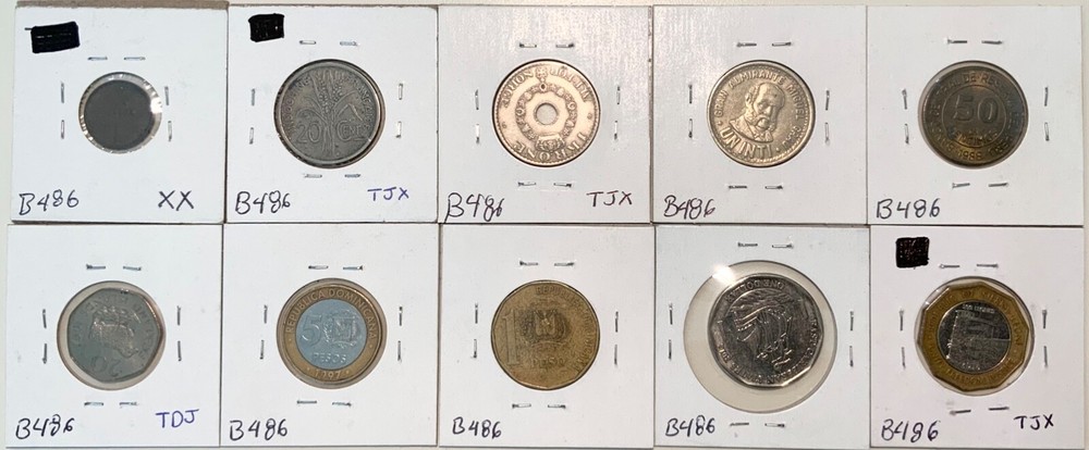 Assorted World Coin Lot (10 Coin Total)