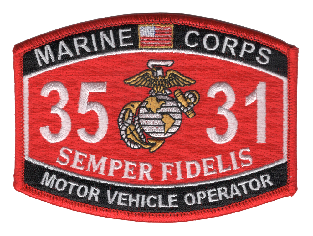 3531 Motor Vehicle Operator MOS Patch