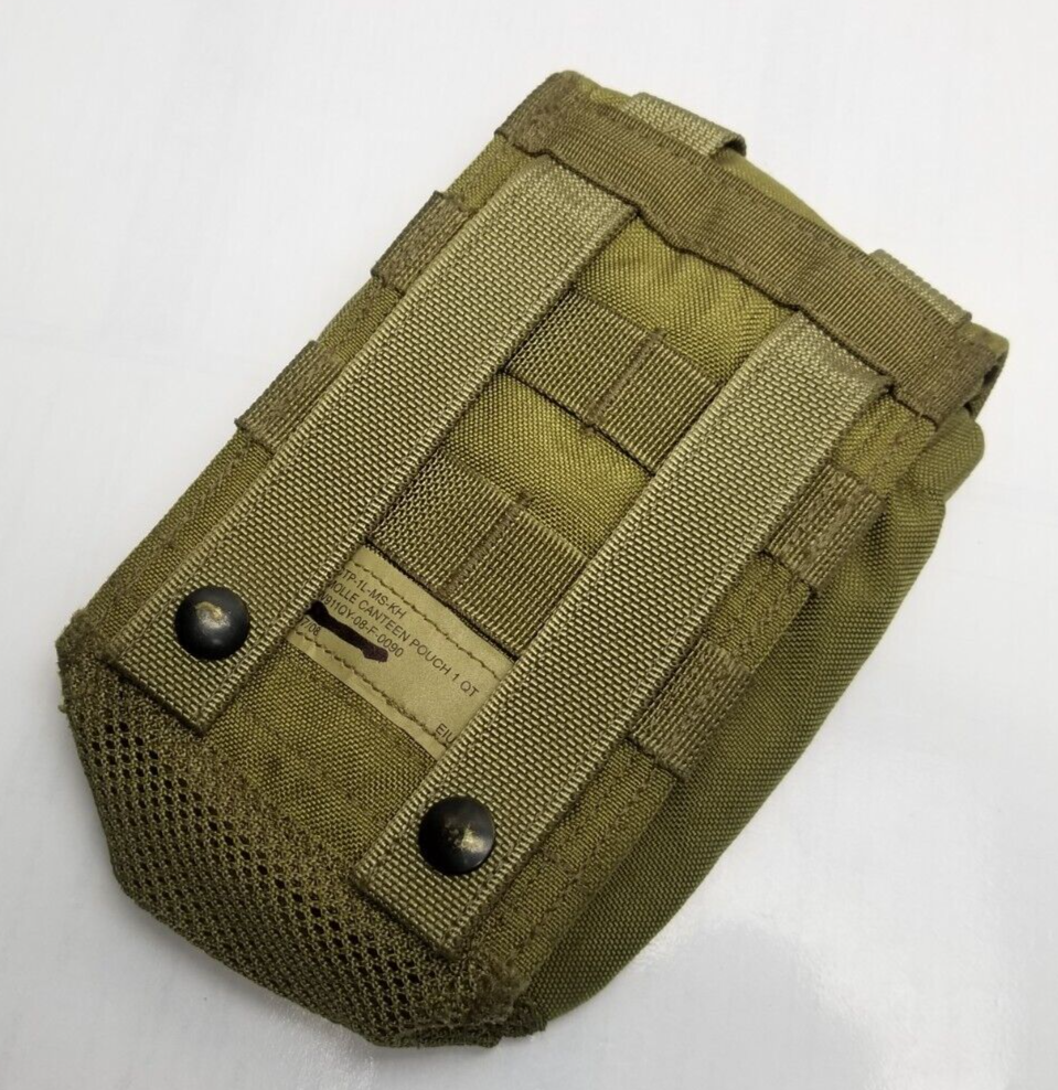 USGI Military EAGLE INDUSTRIES 1QT CANTEEN POUCH KHAKI US ARMY USED