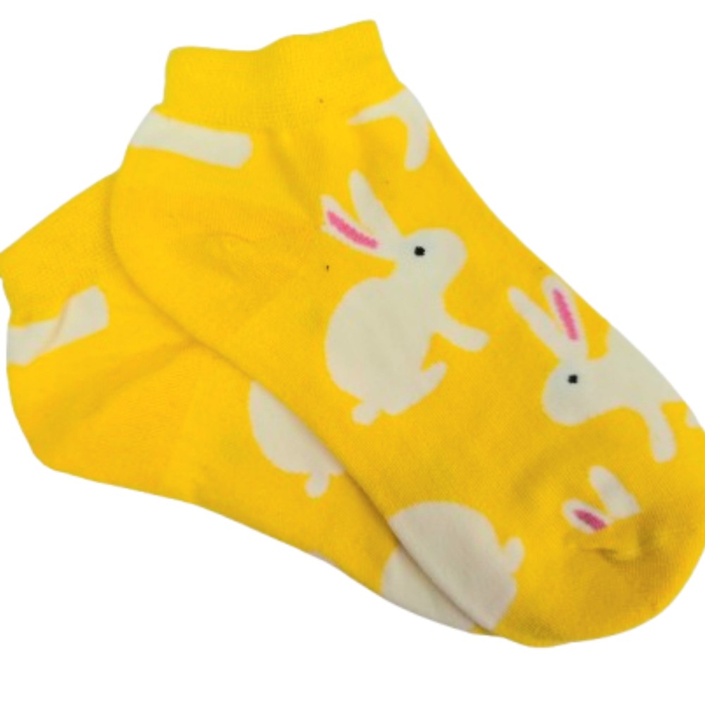 Yellow Bunny Socks (Adult Medium)