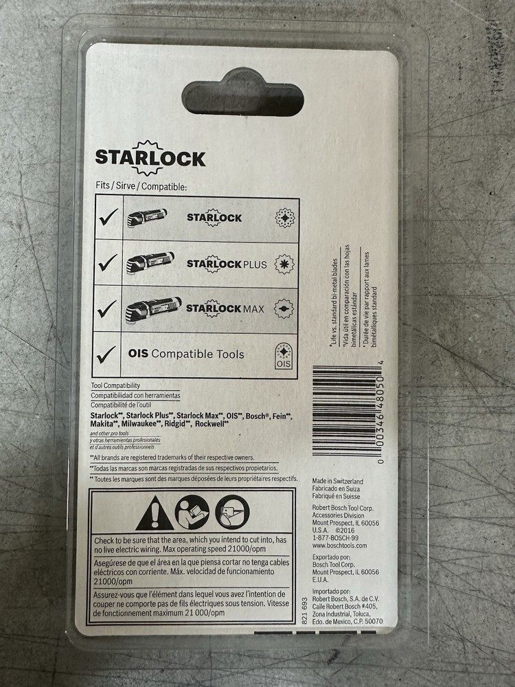 NEW Bosch Starlock 4" All Purpose Precision Oscillating Multi-Tool Blade OSL400F