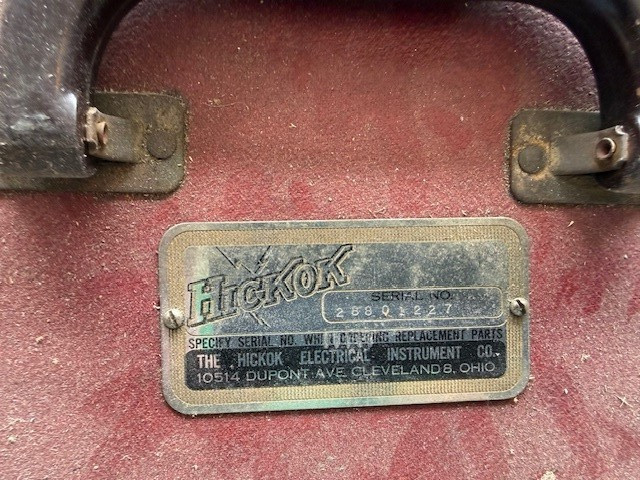 Hickok 6000 Tube Tester Powers Up