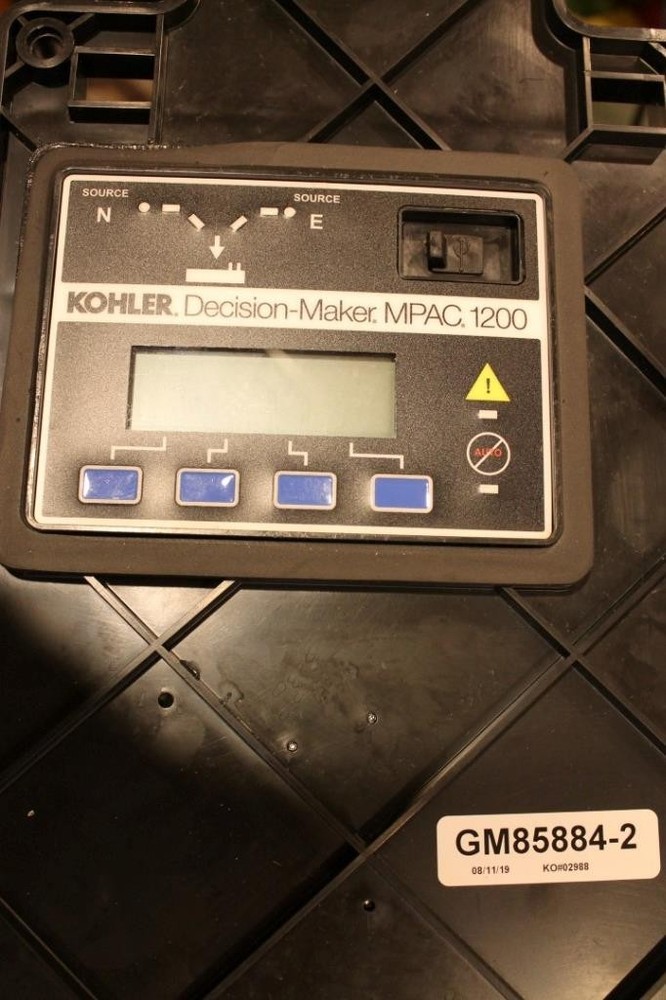 Kohler GM85884-2 Decision-Maker MPAC 1200 Automatic Transfer Switch Controller ^