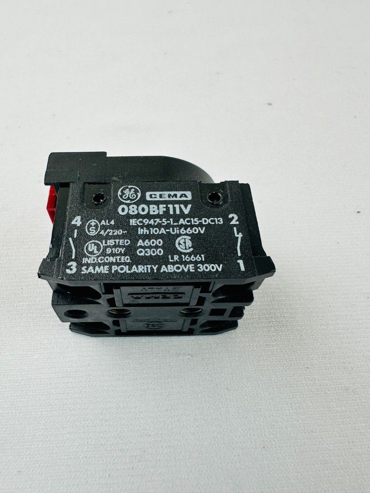 General Electric 080BF11V Contact Block
