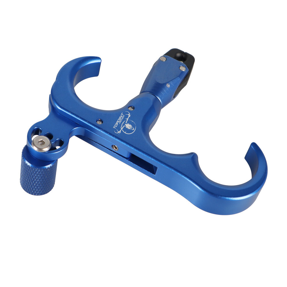 Compound Bow Release Aids Automatic Trigger 3 Finger Grip Thumb Caliper Archery