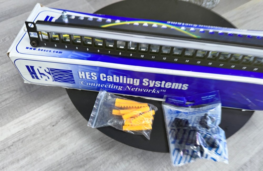 HES Cabling Systems 16-Port 1U Rack Blank Patch Panel