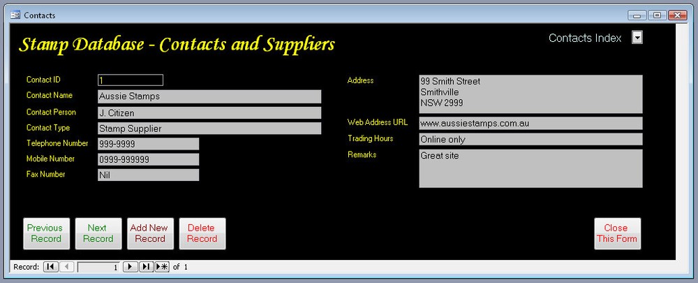 Stamp Collectors Image Database Software Pro Version suit Windows **HALF PRICE**