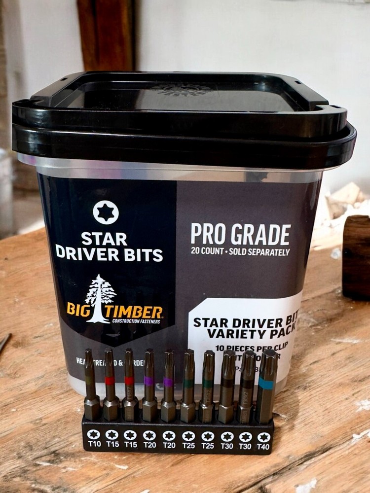 Big Timber Star Driver Bits 10 Pieces Part#BHT