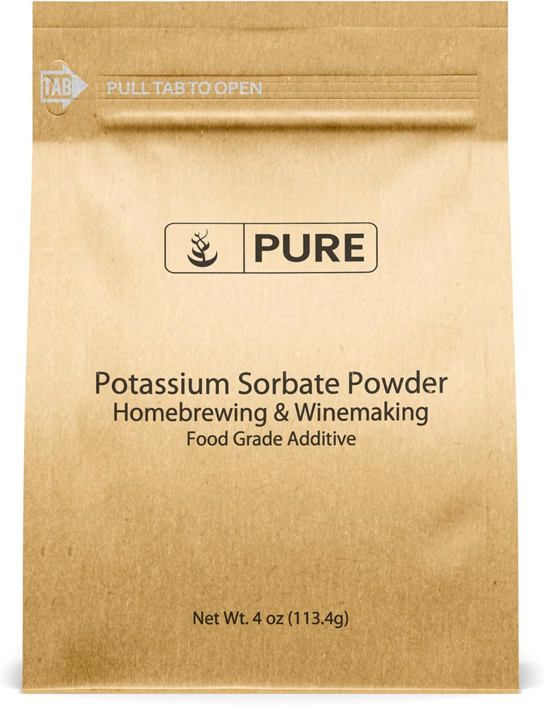 Pure Original Ingredients Potassium Sorbate (4 Oz) Homebrewing & Winemaking, Foo