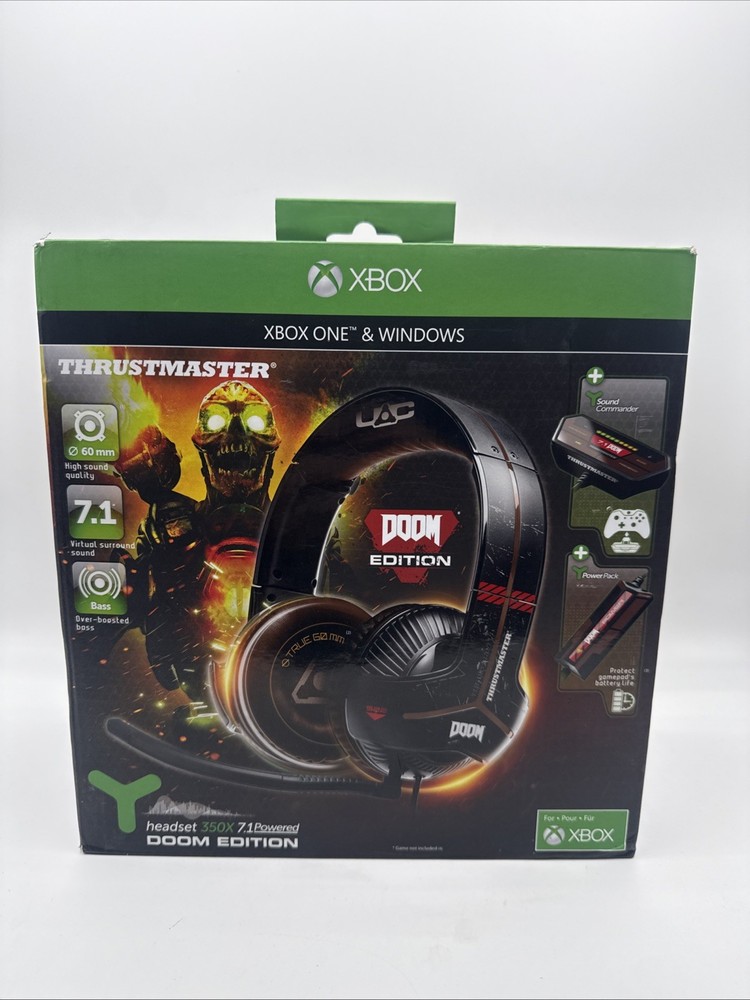 Xbox One And Windows Thrustmaster Headset Doom Edition Super Rare!