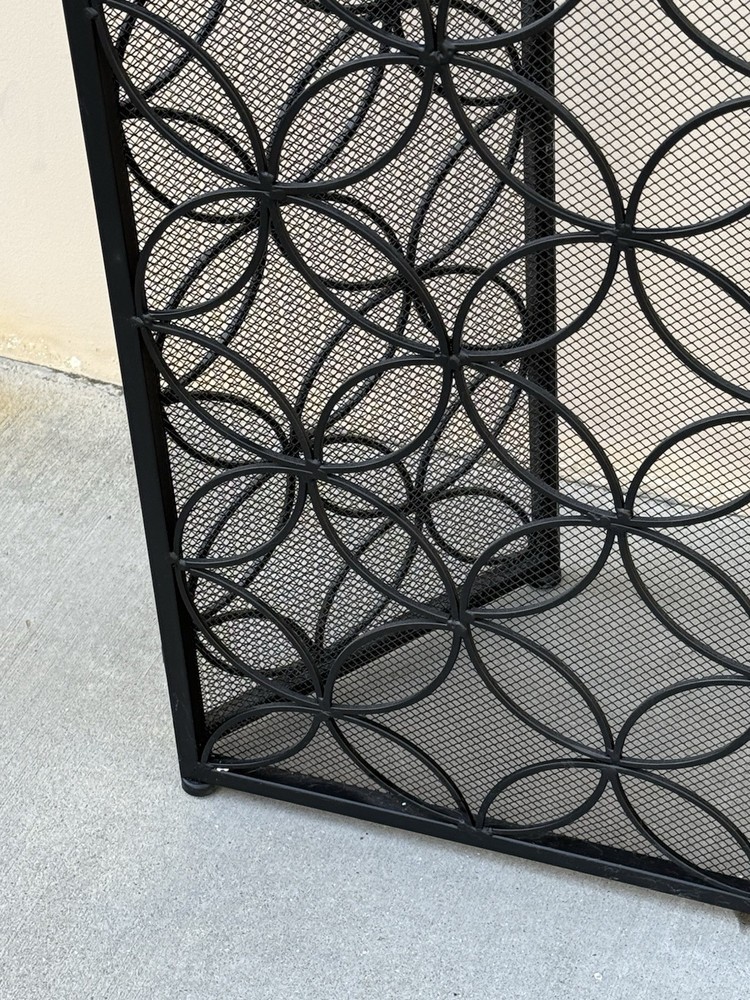 Modern Three Panel Decorative Fireplace Screen